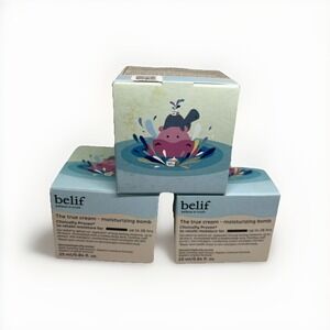 3 Lot belif The True Cream Moisturizing Bomb 26hr Face Moisturizer 25ml